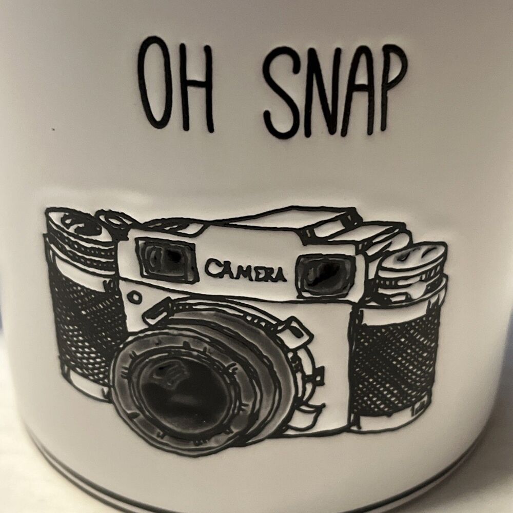 Oh Snap Camera Ceramic Stoneware Mug Cup Spectrum Designz Blue Sky 20 Oz Coffee - Picture 2 of 8